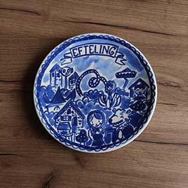 Bord 22cm - Delfts blauw