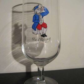 Bierglas met gouden randje