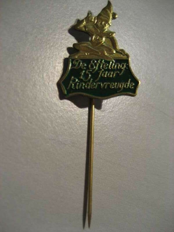 Speldje 15 jaar kindervreugde (groen)