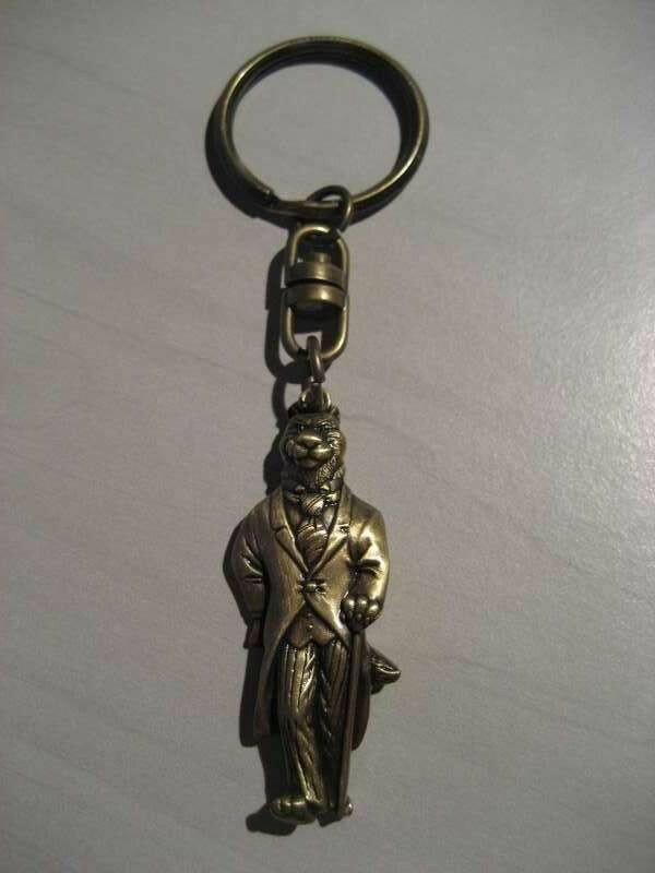 Sleutelhanger wolf (metaal)