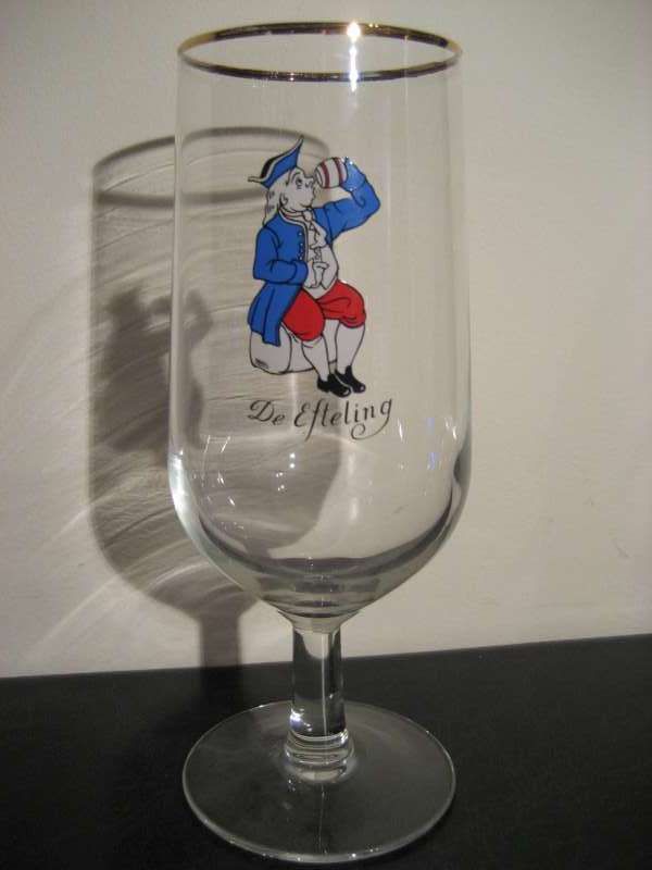 Bierglas met gouden randje
