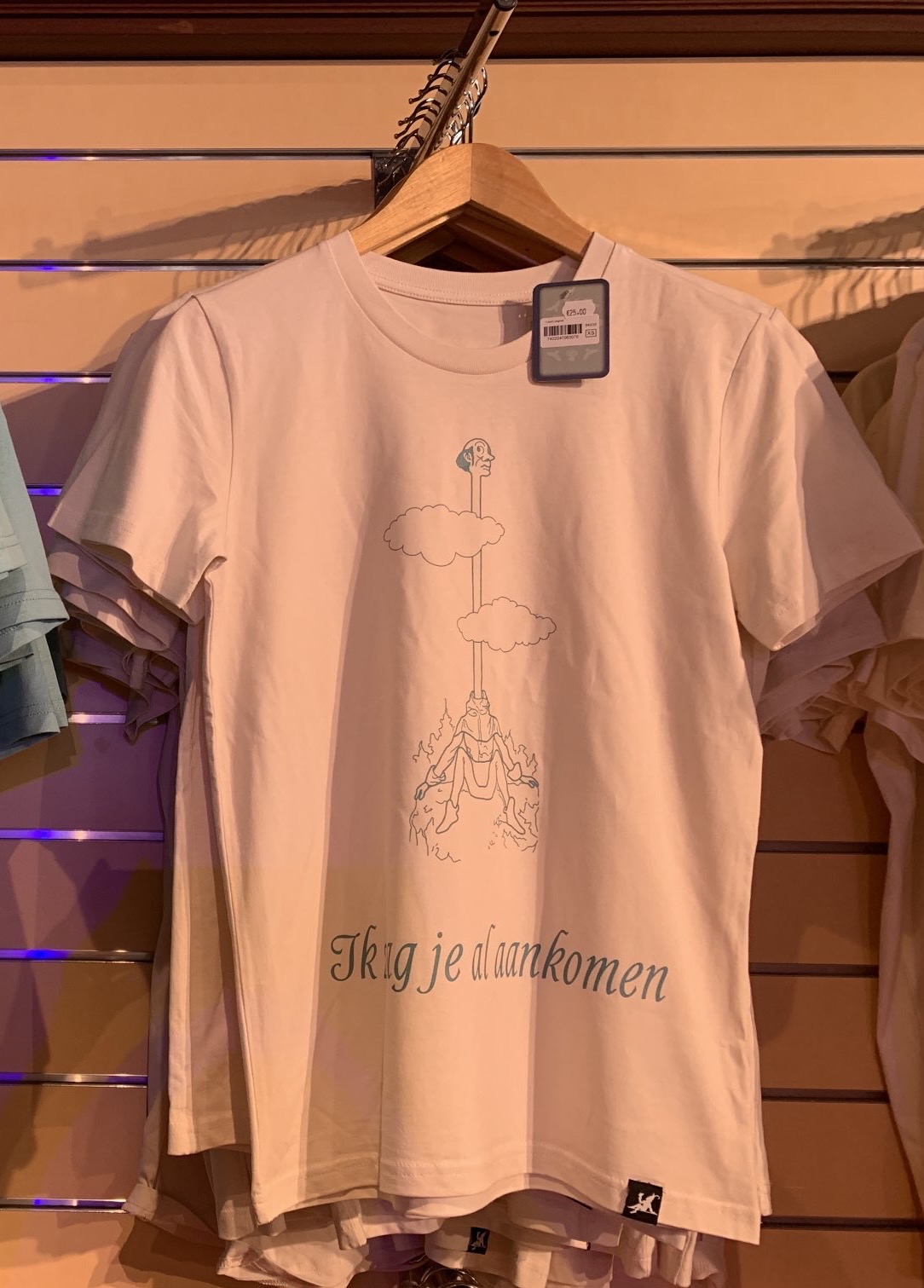 T-shirt Ik zag je aankomen